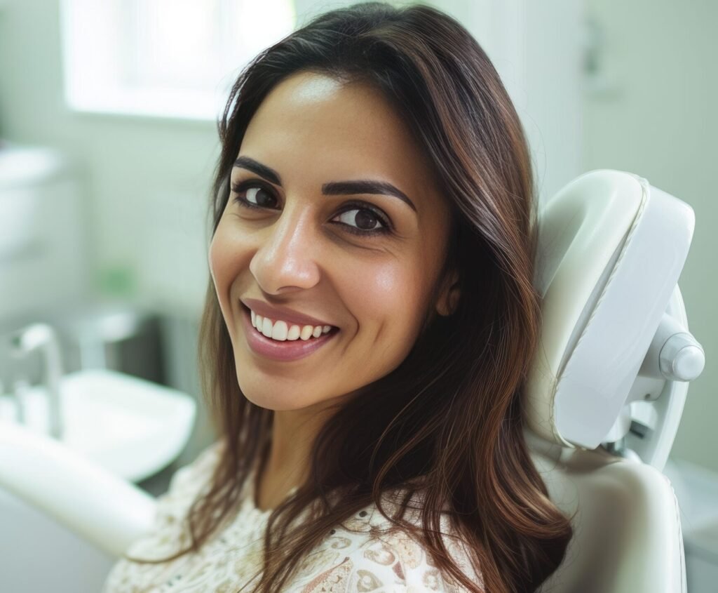 Smiling patient: dental treatments at Batth Dental Clinic, Zira